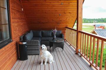 Фото номера Дом с 2 спальнями Шале Põhja Tooma Holiday Houses г. Suuresadama 6